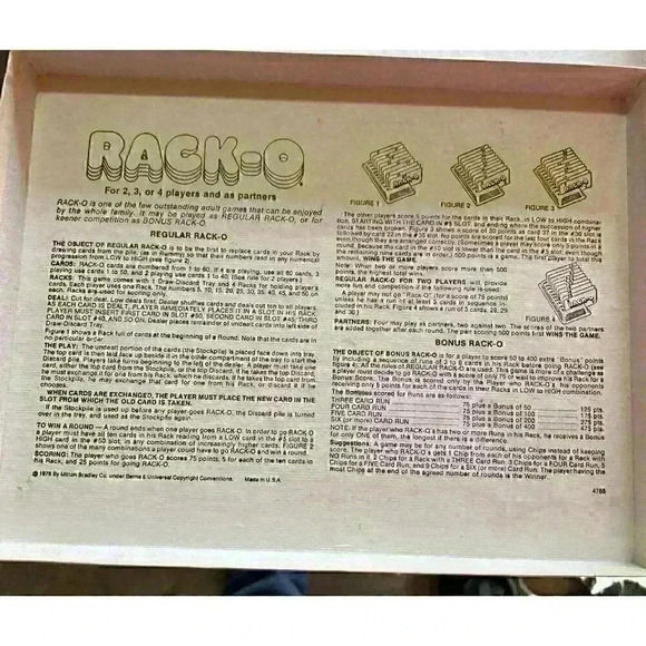 RACK-O Card Game Keen Competition Milton Bradley Complete 1980s Vintage Complete - Picture 2 of 3